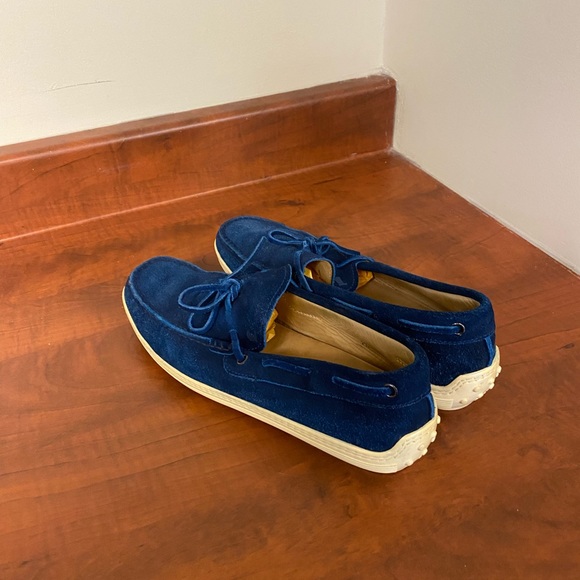 TOD’S Blue Suede Slip On Shoes - Picture 4 of 5